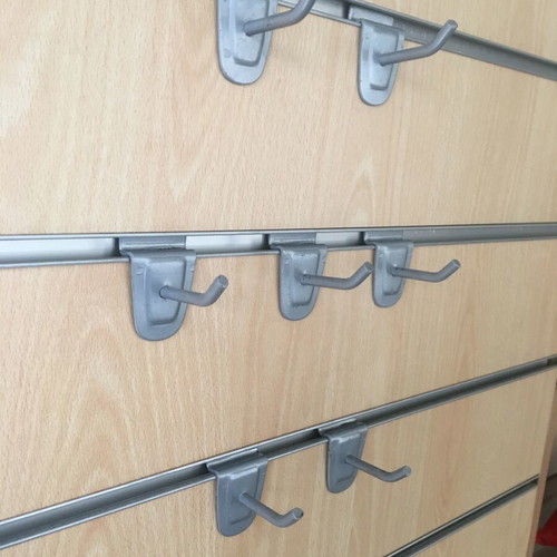 Metal hooks for panel wall new, pack of 60, silver