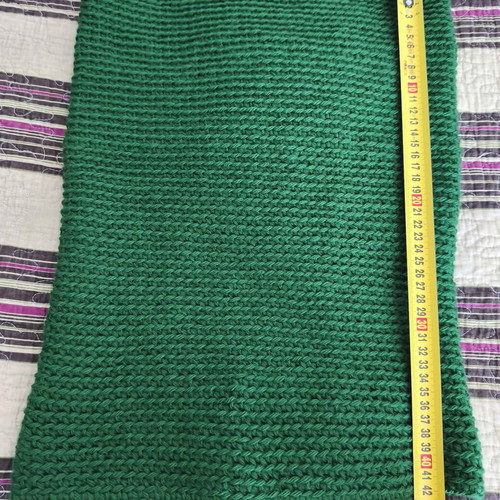 Handmade unisex neck scarf new in green color