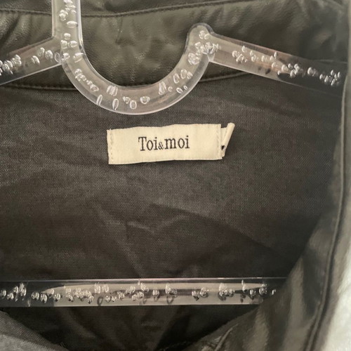 Toi&Moi leather shirt new, size Small, black