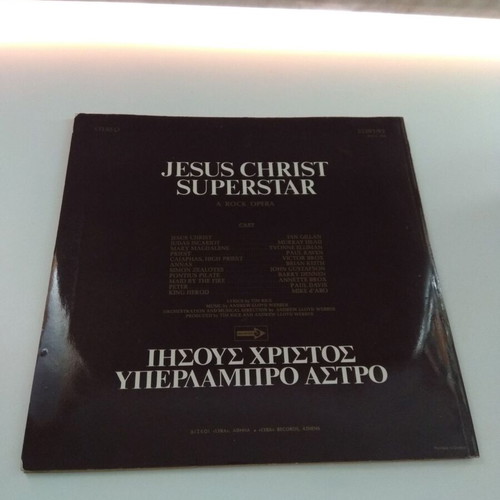 Jesus Christ Superstar double LP used, rock opera by Andrew Lloyd Webber