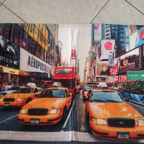 Das Home bathroom mat set with shower curtain new