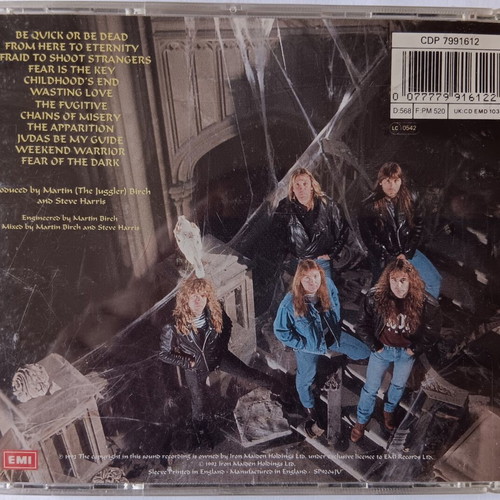 Iron Maiden Fear of the Dark CD used, 1992 metal album