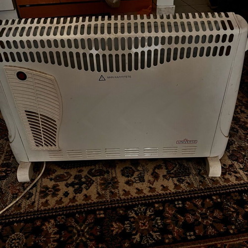 Fan heater used, working condition