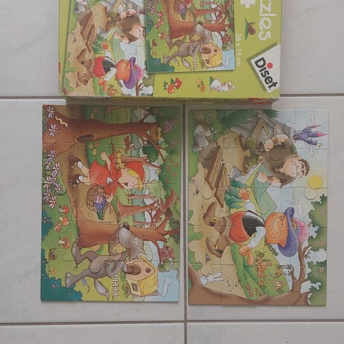 Diset puzzles 2x20 pieces like new