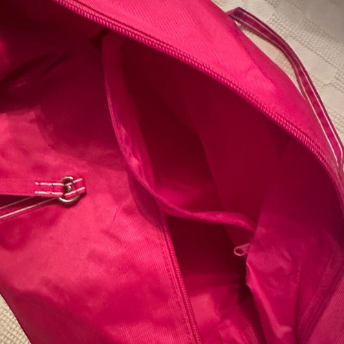 Pink sports bag used