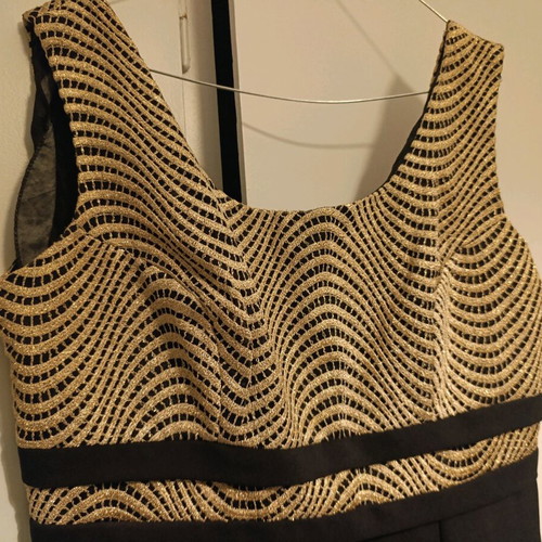 Monnet evening dress like new, black and gold