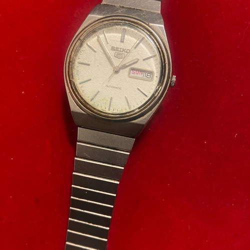 Seiko 5 automatic old used, silver