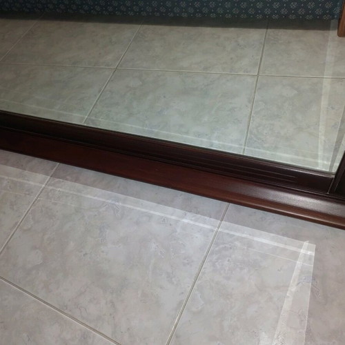 Mirror new with solid wood dark heart frame