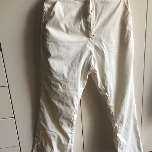 Landsend white ski pants like new, small/medium, with fleece lining
