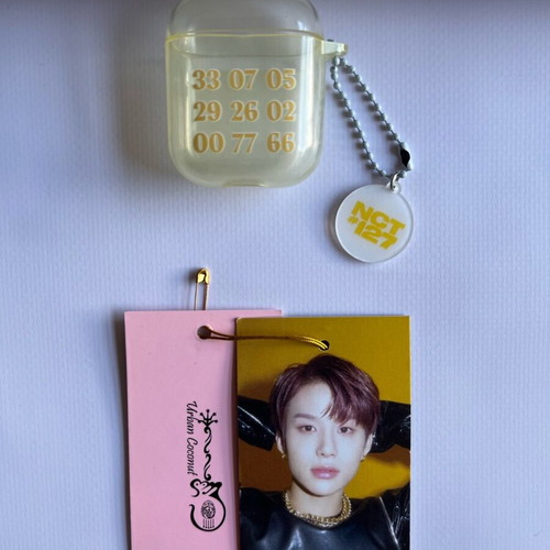 NCT 127 Neo Zone Clear AirPods Case with Keyring and Exclusive Jungwoo Photo Tag