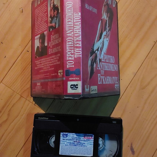 Sea of Love VHS video cassette, Al Pacino crime thriller 1989