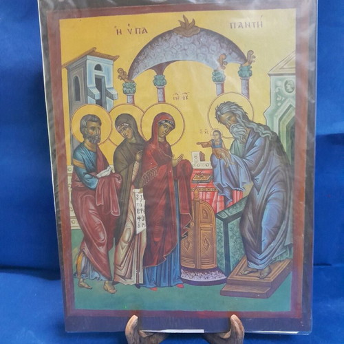 The Presentation wooden icon new, dimensions 26x35