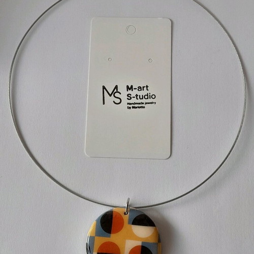 M-art S-tudio handmade necklace new, multicolored