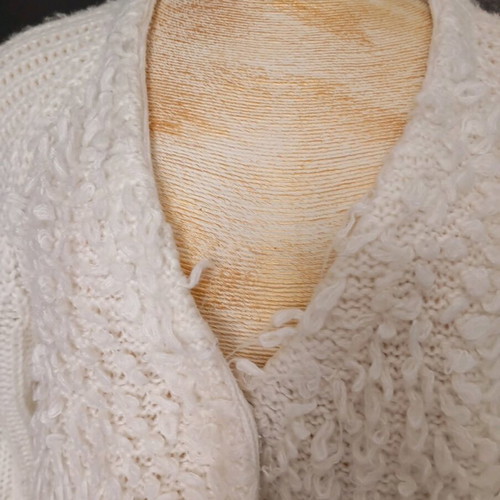 TU women's cardigan used, white, size L