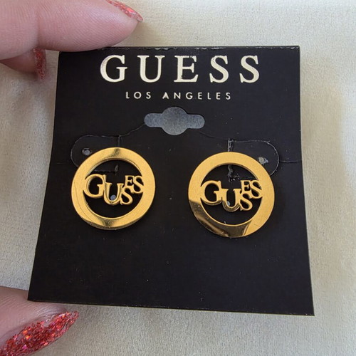 Guess gold earrings