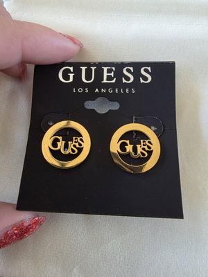 Guess gold earrings