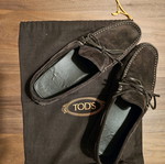Tod's suede shoes used, brown, size 43.5