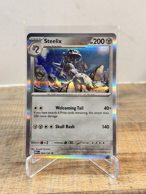 Pokemon Steelix Holo Rare 093/132 Mega Evolution card like new