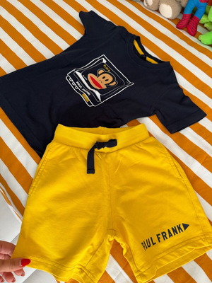 Paul Frank set 92 cm like new, yellow