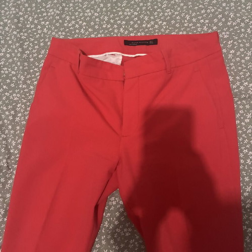 Zara women's pants red size S like new