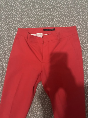 Zara women's pants red size S like new