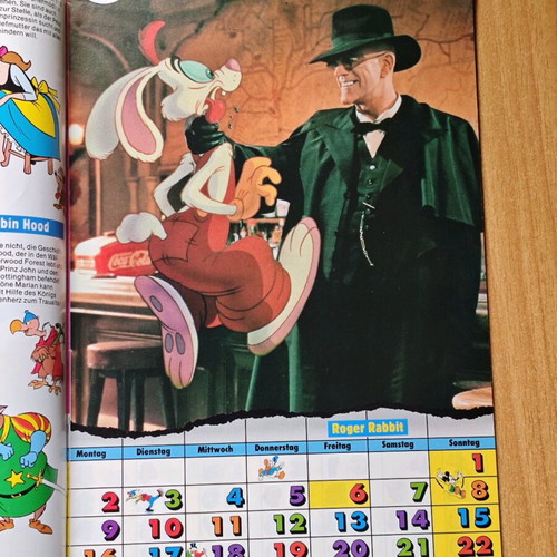 Micky Maus magazine used, German edition 1988 with 1989 calendar