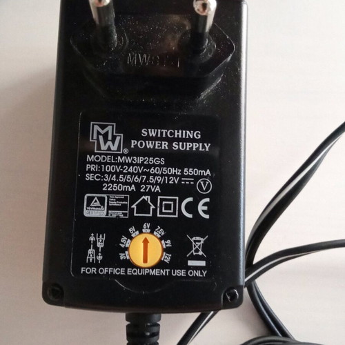 Charger adapter 3V to 12V like new