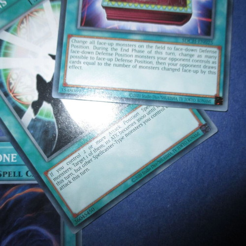 Yu-Gi-Oh spell cards used, pack of 15 cards 2020 edition
