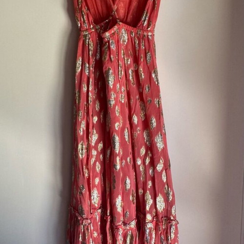 Sundress new, size S, red with gold details