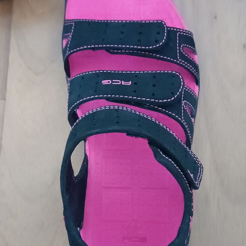 Nike sandals new, size 39, black and pink