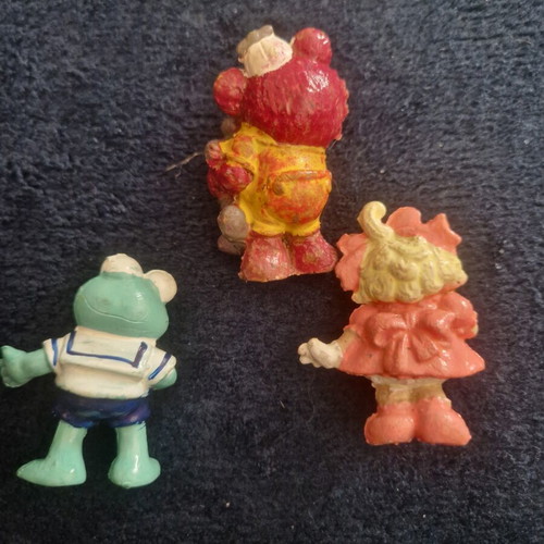 Muppet Show figures used vintage PVC set with Kermit Miss Piggy Fozzie