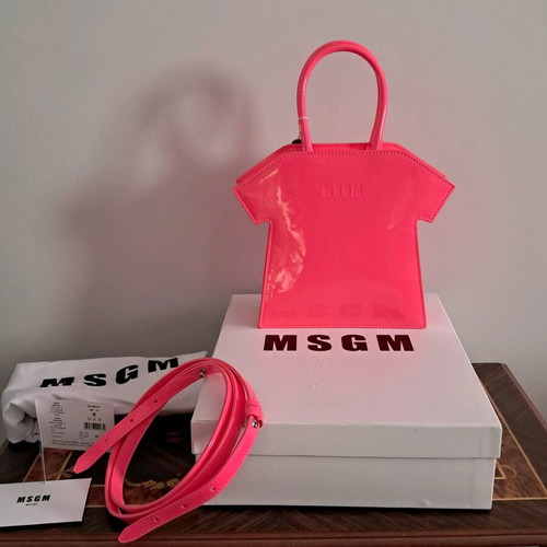 MSGM Tote Bag new, fuchsia synthetic material