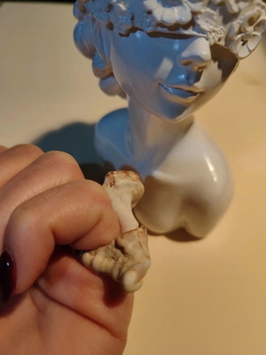 Natural shell ring new, beige