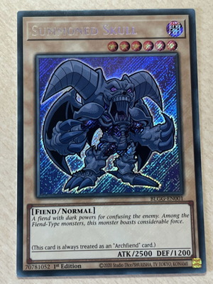 Yu-Gi-Oh Summoned Skull Secret Rare Chibi Version near mint