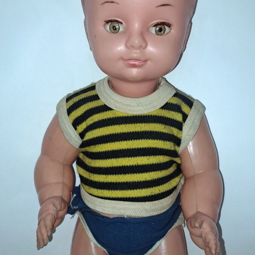 Vintage Panigyriotiki Doll used, 48 cm Greek bebe