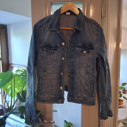 Denim jacket H&M used, size small, blue