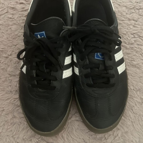 Adidas Samba sneakers, black and white, size 40