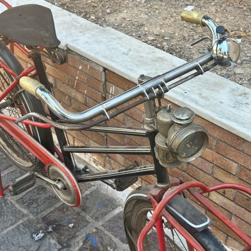 Lamand vintage bicycle used with New Sun oil lamp and cargo racks