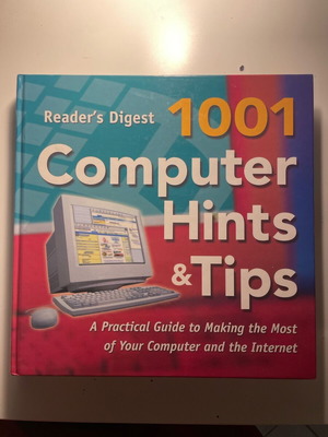 1001 Computer Hints and Tips vintage book used