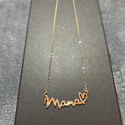 Mama pendant new, gold color, stainless steel