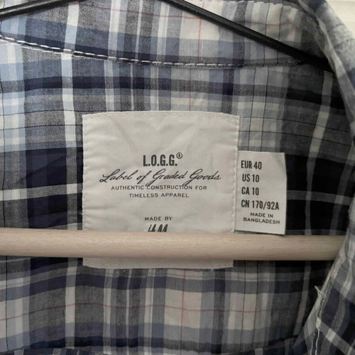 H&M Blue Checked Shirt like new, 100% cotton, size L/40