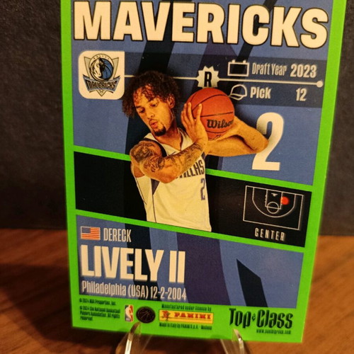 Top Class NBA 2024 αυτόγραφο Dereck Lively TC 70 σαν καινούργιο