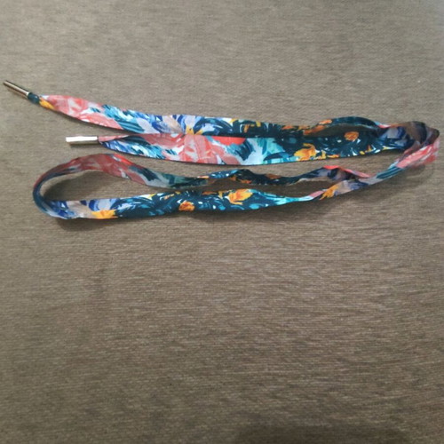 Hogan shoelaces multicolor satin new