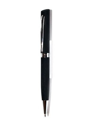 Στυλό Cerruti 1881 Ballpoint Pen Conquest Gun μαύρο ασημί με μπλε μελάνι καινούργιο