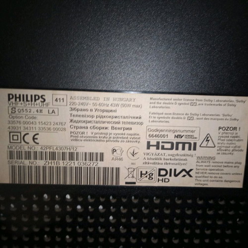 Philips 43-inch smart TV like new with remote control