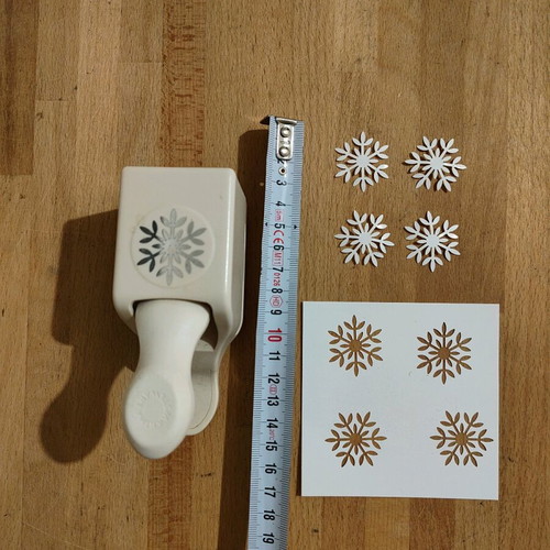Snowflake paper punch used