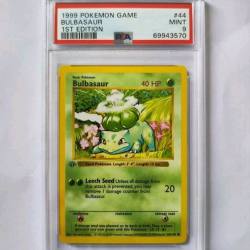 1999 bulbasaur pokemon card Bulbasaur