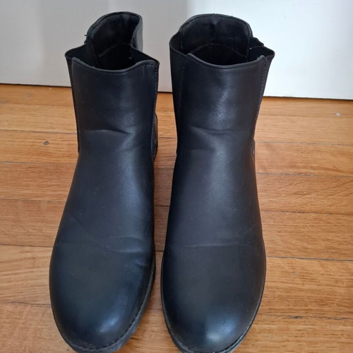Women's black boots used, size 41, Via Giulia