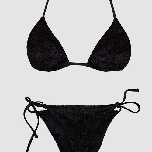 Angel Mare knitted black bikini set new, size Small 70B