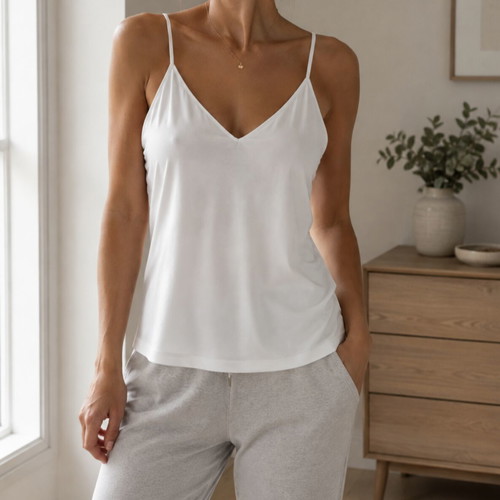 Zara white tank top like new, size M